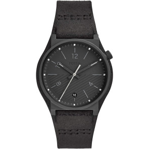 Watch strap Fossil FS5511 Leather Black 22mm
